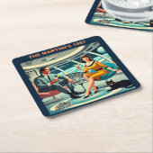 Martini Space Travel Posters The Martini's 1957 Rechteckiger Pappuntersetzer (angewinkelt)