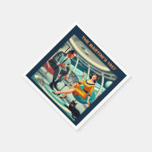 Martini Space Travel Posters The Martini's 1957 Serviette (Ecke)