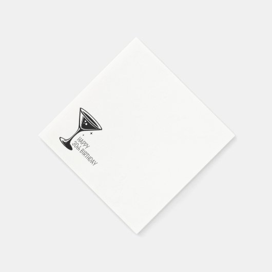 Martini Sparkle Serviette (Ecke)