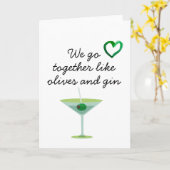 Martini Spaß Jubiläum Valentinstag Karte (Gelbe Blume)