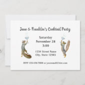 Martini Squirrels Party Einladung (Rückseite)