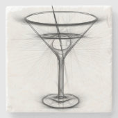 Martini Steinuntersetzer (Vorderseite)