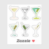 Martini Stickers Aufkleber (Blatt)