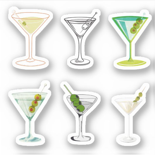 Martini Stickers Aufkleber (Vorderseite)
