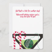 Martini Strickfaser Weihnachtskarte Feiertagskarte (Rückseite)