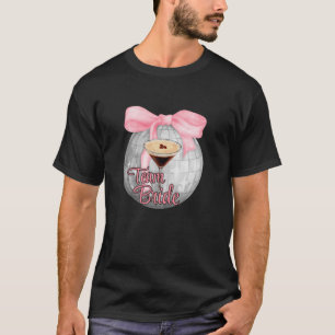 Martini Team Bride Coquette Pink Bow Diskothek Bal T-Shirt