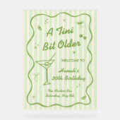 Martini Thema Geburtstagsparty Acrylschild (Vorderseite)