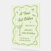 Martini Thema Geburtstagsparty Acrylschild (Winkel)