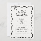 Martini Themed Birthday Invite, ein Tini-bisschen Einladung (Vorderseite)