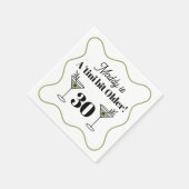 Martini-Themed Birthday Napkins Serviette (Ecke)