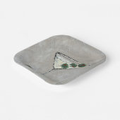 Martini Time 7" Papierplatte Pappteller (Gewinkelt)