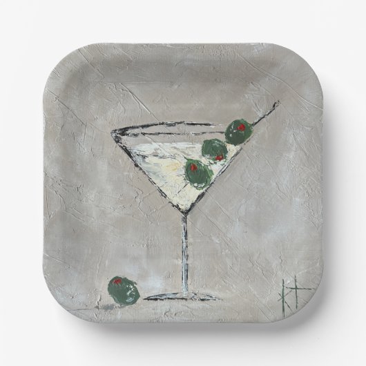 Martini Time 7" Papierplatte Pappteller (Vorderseite)