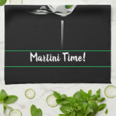 Martini-Time-Bar Geschirrtuch (Gefaltet)