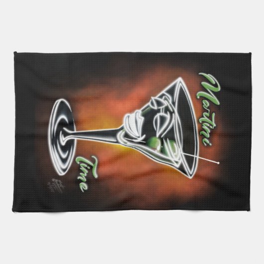 Martini Time Geschirrtuch (Horizontal)