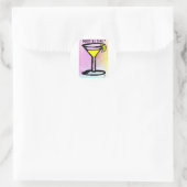 MARTINI TIME LEMON DROP PASTEL PRINT von Jill Runder Aufkleber (Tasche)