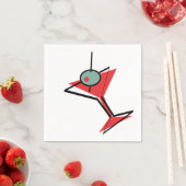 Martini Time Serviette (Beispiel)