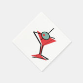 Martini Time Serviette (Ecke)