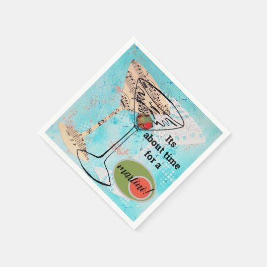 Martini Time Serviette (Ecke)