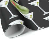 Martini und Olive Geschenkpapier (Rolleneckpunkt)