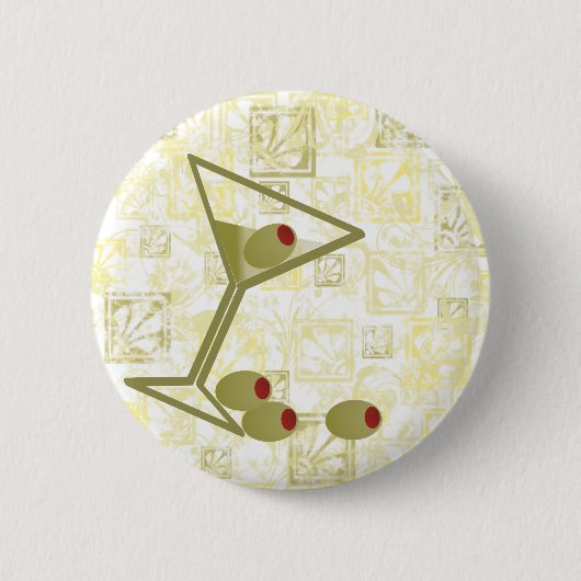 Martini und Oliven Button (Vorderseite)