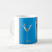 Martini und Shaker Kaffeetasse (Vorderseite Links)
