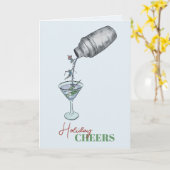 Martini- und Skiurlaub Karte (Gelbe Blume)