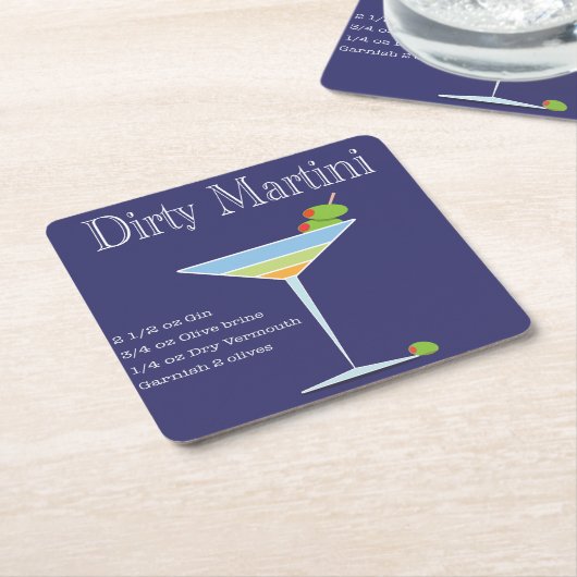 Martini Untersetzer (angewinkelt)