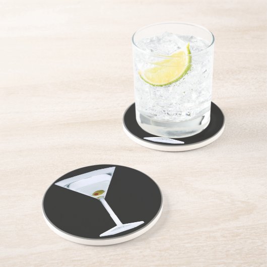 Martini-Untersetzer Sandstein Untersetzer (Seite)