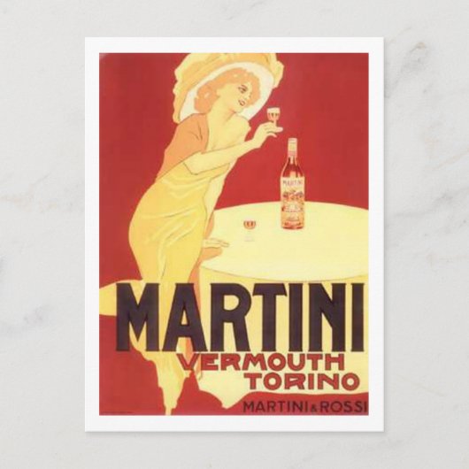 Martini Vermouth Torino Postkarte (Vorderseite)