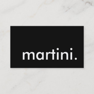 martini. visitenkarte