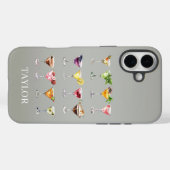 Martini-Wahnsinn-Monogramm Case-Mate iPhone Hülle (Rückseite (Horizontal))