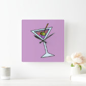 MARTINI WALL CLOCK QUADRATISCHE WANDUHR (Zuhause)