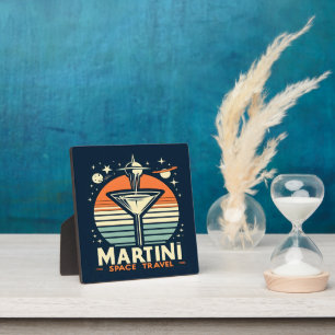 Martini Weltraum Reise Start Logo Fotoplatte