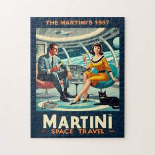 Martini Weltraum-Reiseplakate Die Martini's 1957 Puzzle