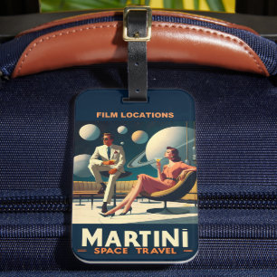 Martini Weltraum-Reiseplakate Film Locations Gepäckanhänger
