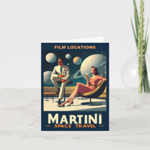 Martini Weltraum-Reiseplakate Film Locations Karte
