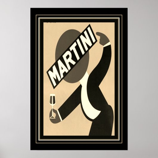 Martini-Werbung 1938 Poster (Vorne)