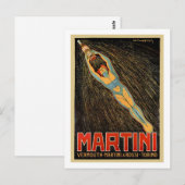 Martini Wermut Postkarte (Vorne/Hinten)