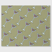 Martini WRAPPING PAPIER Geschenkpapier (Flach)