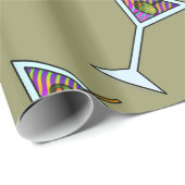 Martini WRAPPING PAPIER Geschenkpapier (Rolleneckpunkt)