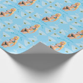 Martini-Zeit Bikini-Babe Thunder_Cove  Geschenkpapier (Ecke)