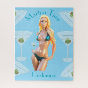 Martini-Zeit Bikini-Babe Thunder_Cove Puzzle