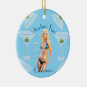 Martini-Zeit Bikini-Schatz Thunder_Cove  Keramik Ornament (Rechts)