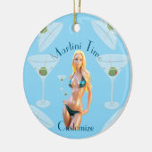 Martini-Zeit Bikini-Schatz Thunder_Cove  Keramik Ornament (Links)