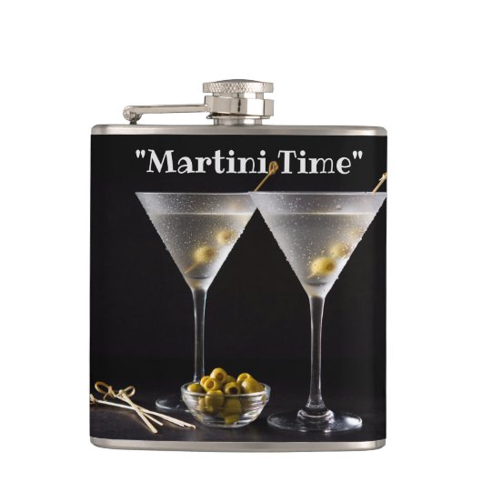 Martini-Zeit Flachmann (Vorderseite)