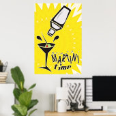 Martini-Zeit Poster (Heimbüro)
