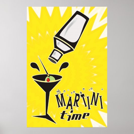 Martini-Zeit Poster (Vorne)