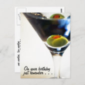 Martini-Zeit! Postkarte (Vorne/Hinten)