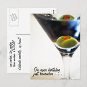 Martini-Zeit! Postkarte (Vorne/Hinten)