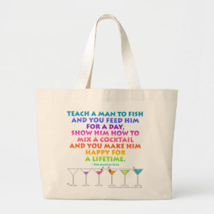 MARTINI ZEN - Happr for a Lifetime Grocery Tasche